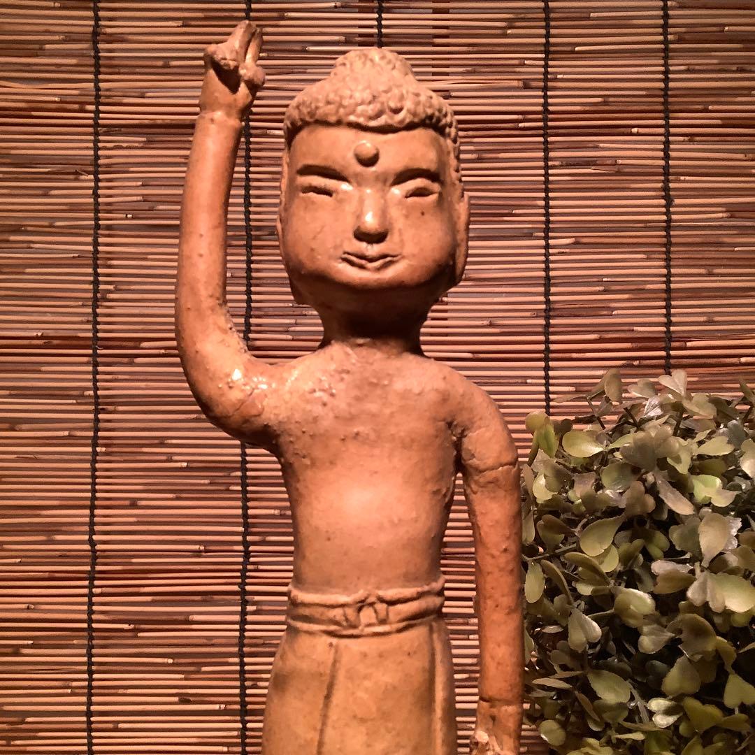 古玩・明治期「釈迦誕生仏」天上天下唯我独尊・諸行無常・一切皆苦