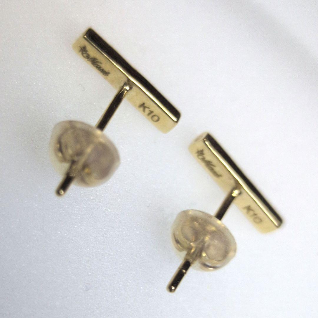 K10YGハワイアンジュエリーmaxi♡彫刻模様バーピアス - メルカリ