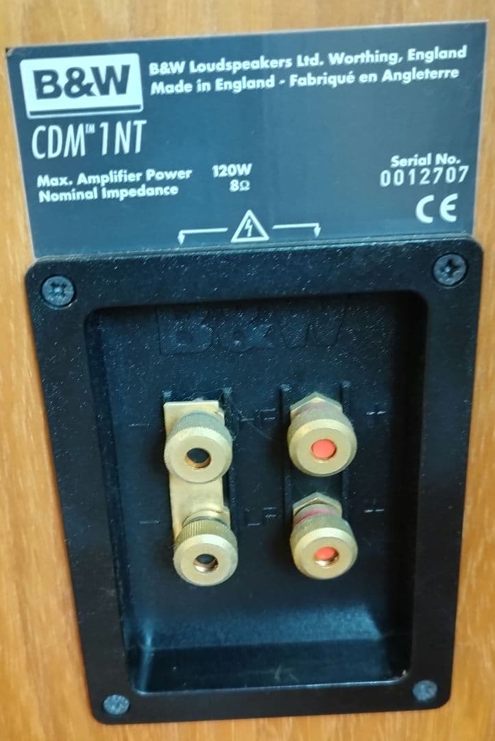 【動作品】B&W スピーカー CDM 1NT シリアル連番