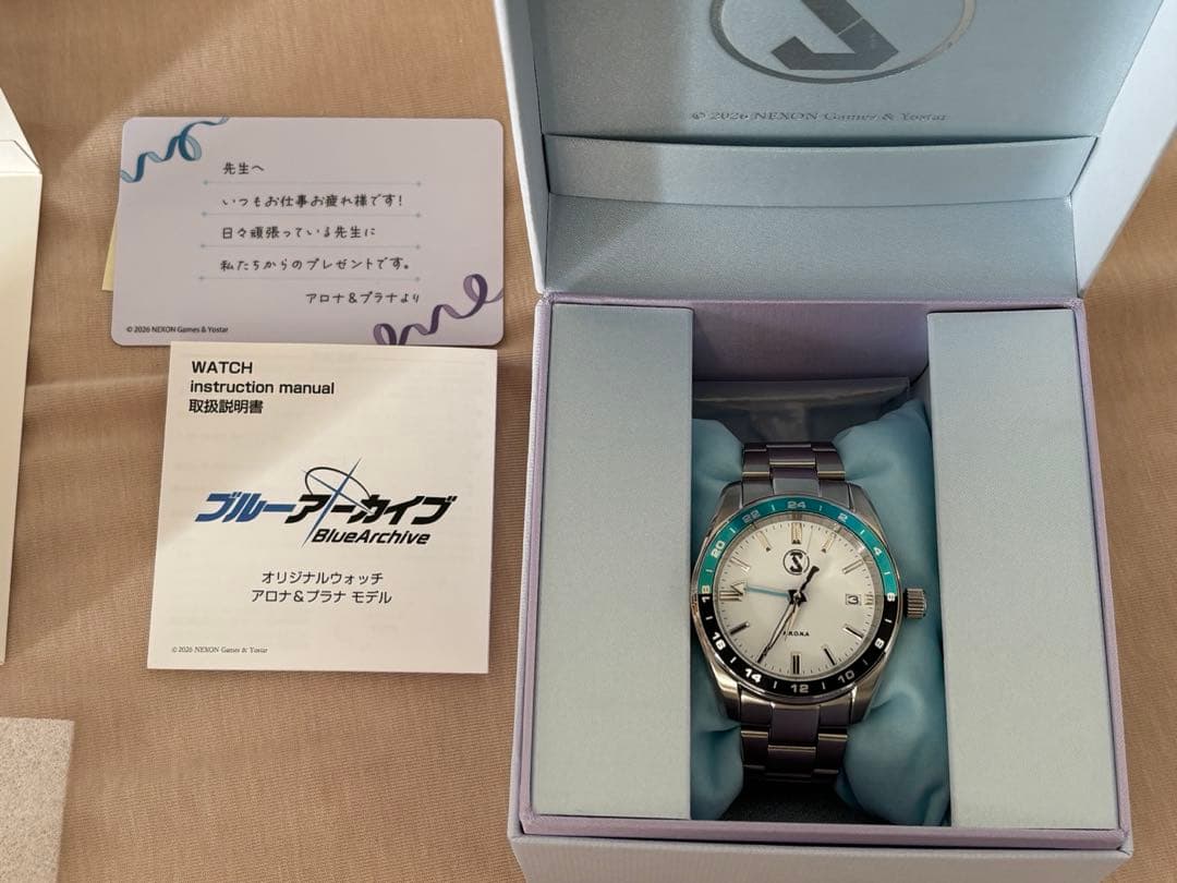 ブルーアーカイブ オリジナルウォッチ アロナ＆プラナ モデル 腕時計