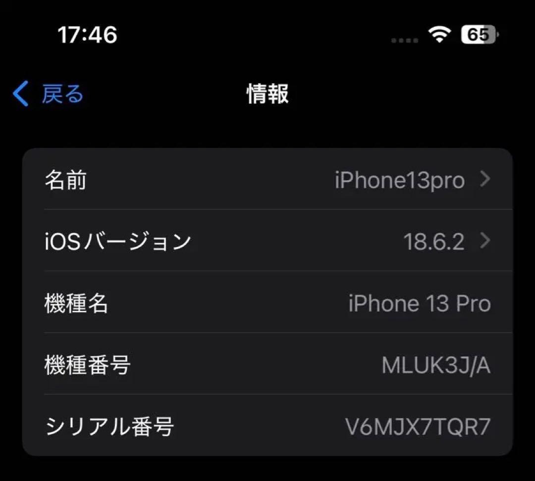 【超美品】Apple iPhone 13 Pro 128G シエラブルー