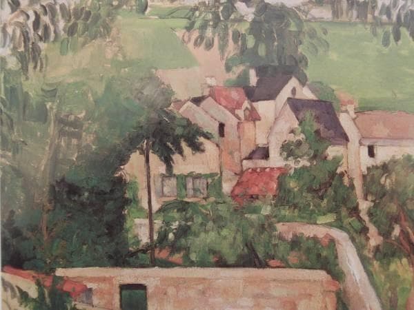 セザンヌ、カルチエ・フール、希少画集画、新品高級額、額装付、状態良好