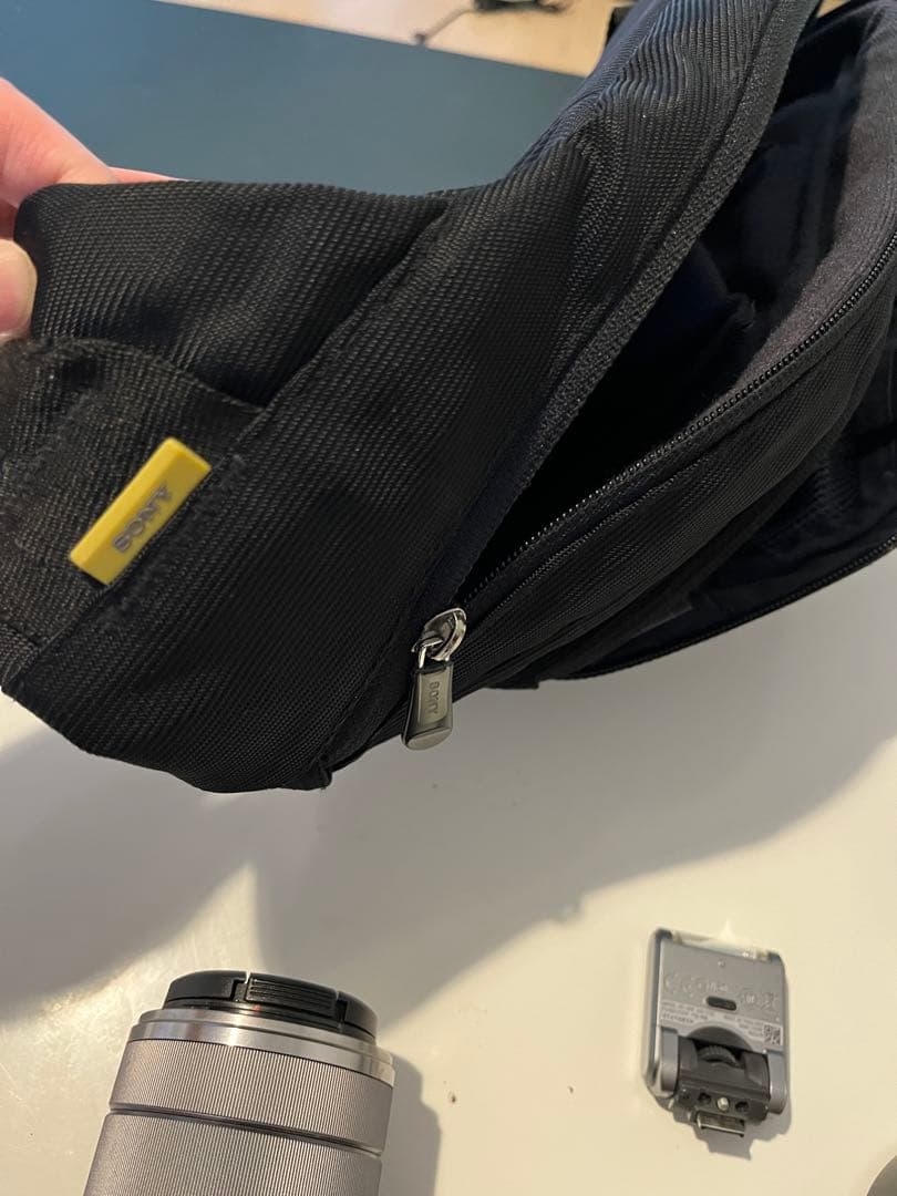 ピンクの猫　SONY NEX-5N 18-55mmレンズバッグフラッシュ