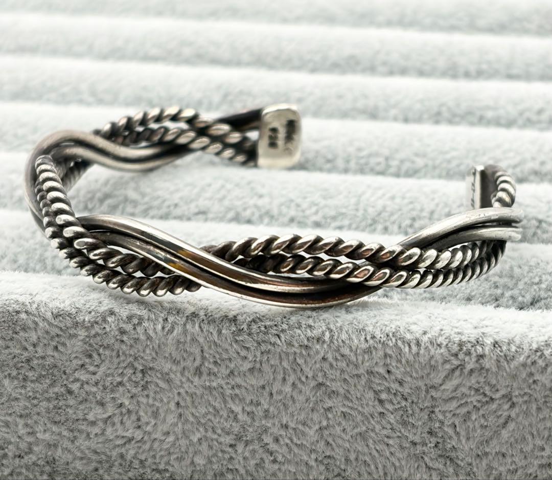 ヴィンテージ メキシコ タスコ 925 ツイスト ロープ バングル