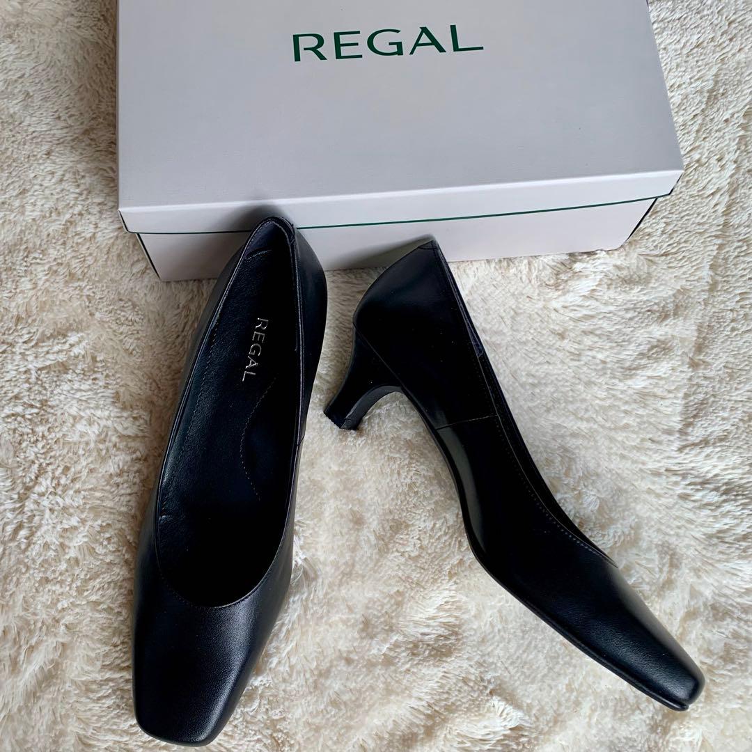 新品　REGAL リーガル　黒　パンプス オフィス　本革 REGAL（リーガル） レディース パンプス 黒 フォーマル 通勤 オフィス