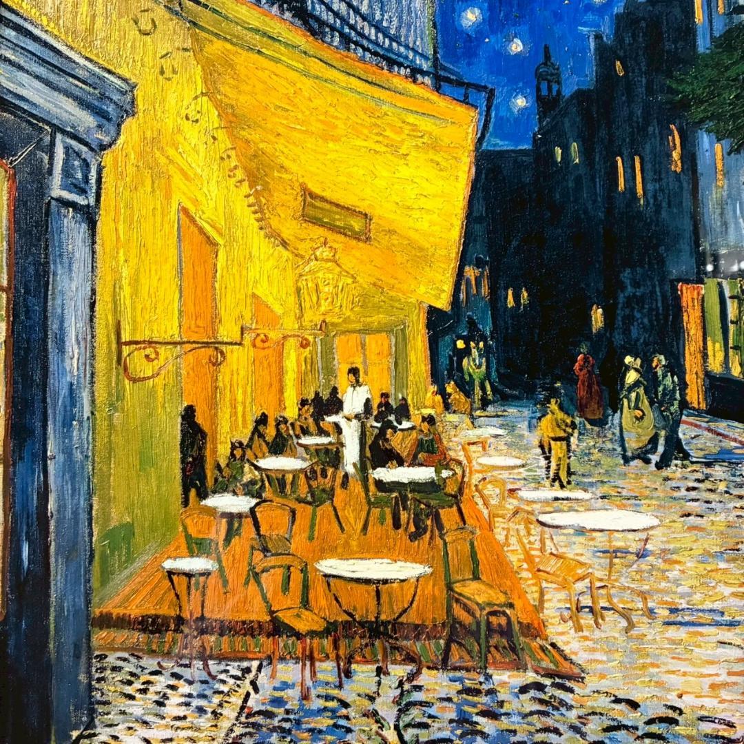 美品 フィンセント・ファン・ゴッホ「夜のカフェテラス」ファイン