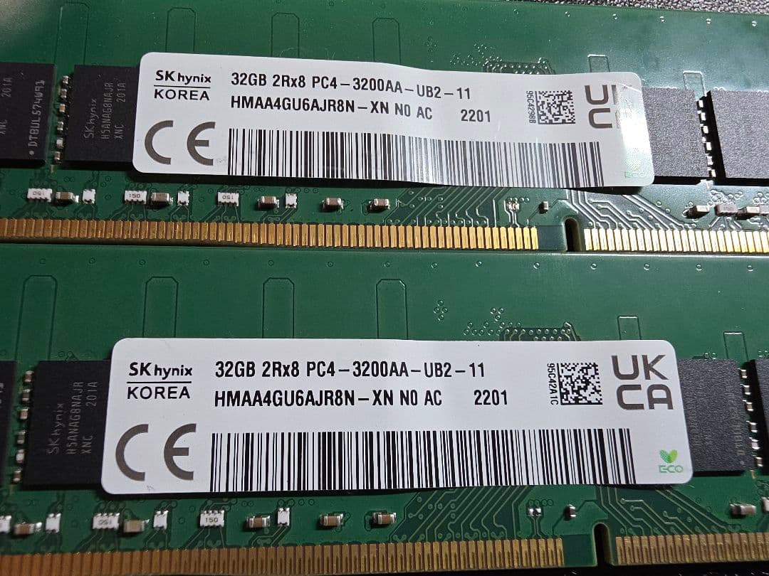 も*ふ様 SK hynix DDR4-3200MHz 32GBメモリ2枚セット合
