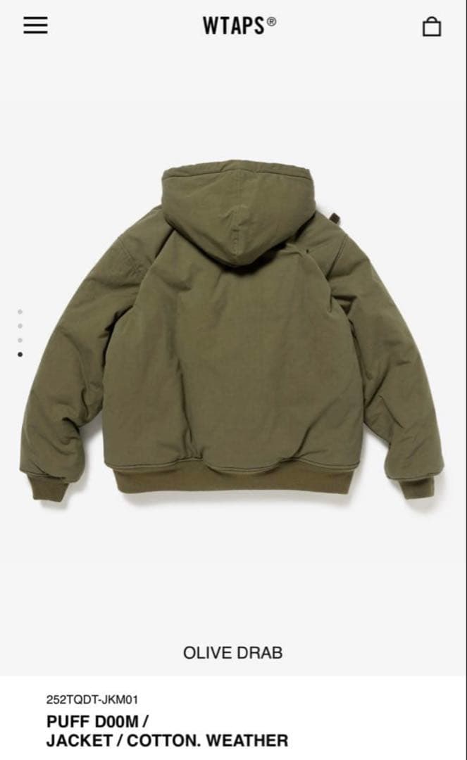 WTAPS PUFF DOOM Olive L
