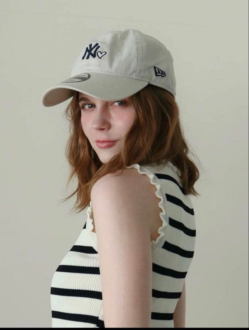 Olu. ニューエラ NEWERA キャップ ハート ベージュ - メルカリ