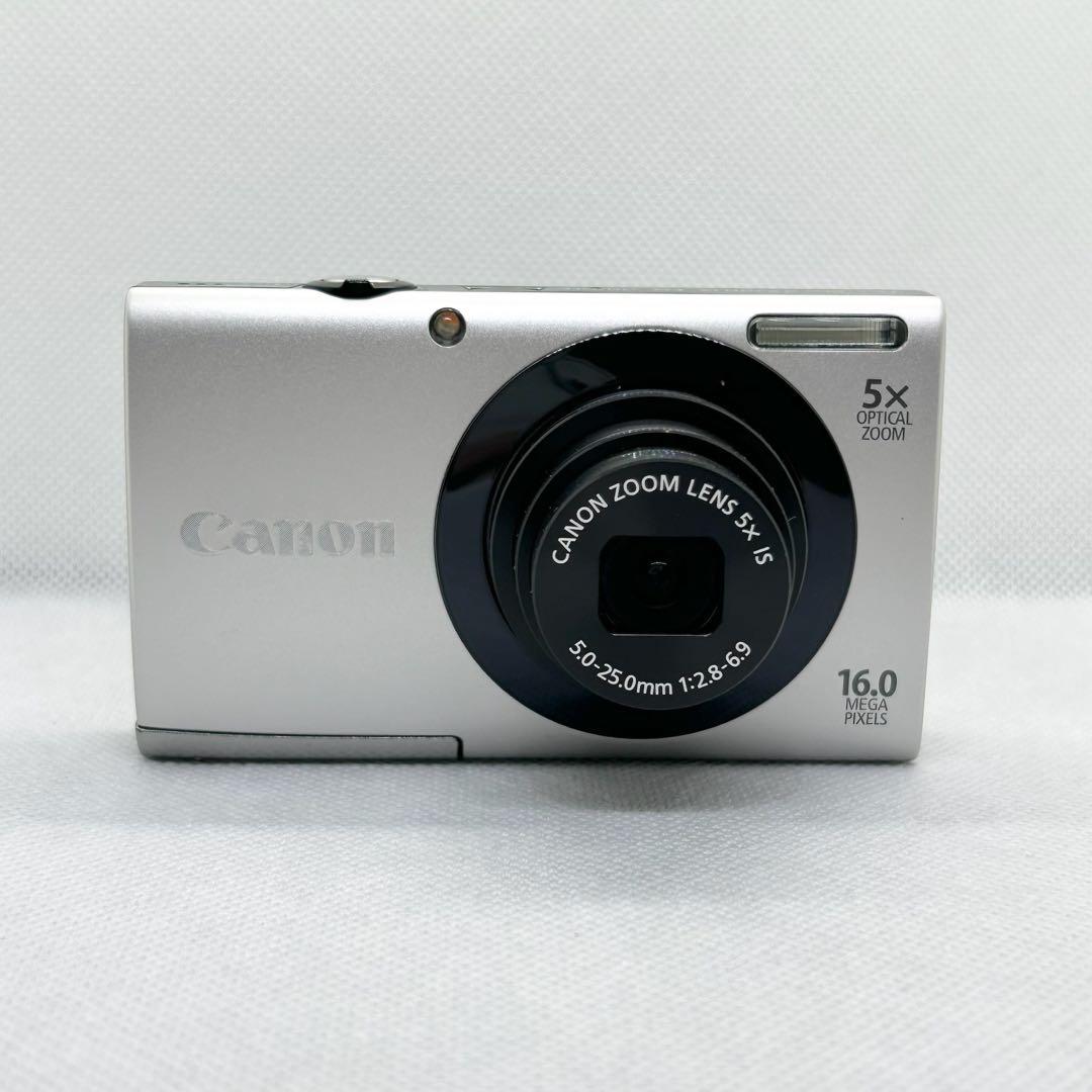 【美品】Canon コンパクトデジタルカメラA3400IS シルバー