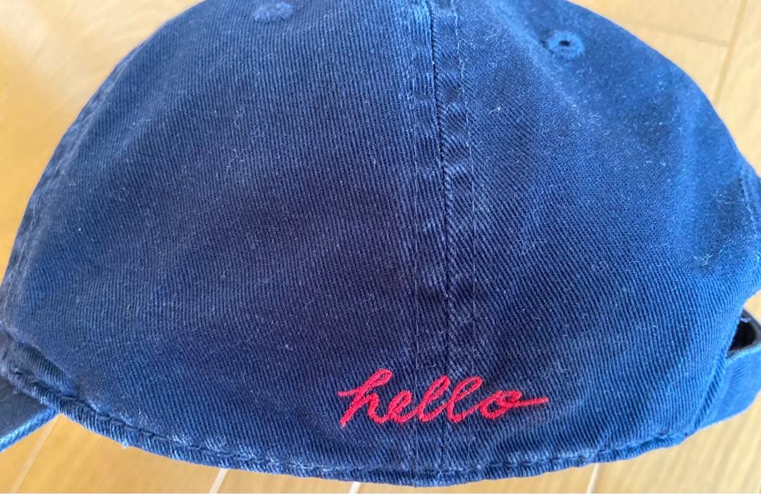 ショッパー布付！ MADISONBLUE ネイビーB刺繍キャップ