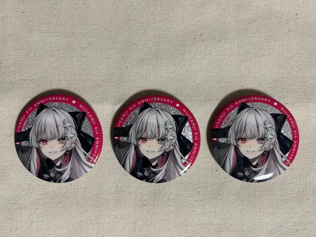 にじさんじ8周年 石神のぞみ 缶バッジ3個セット - メルカリ