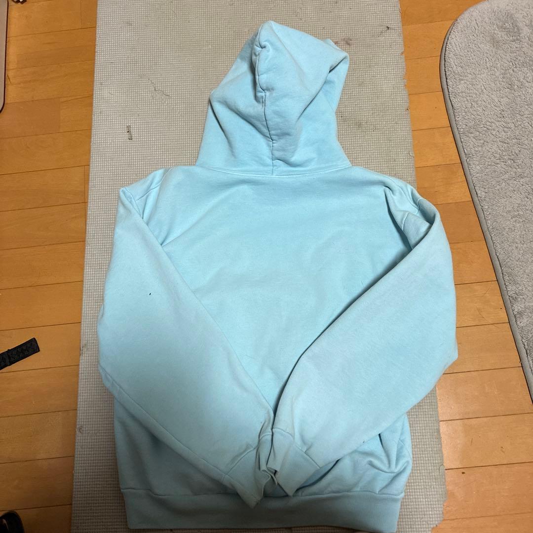 sp5der水色パーカー 正規品 - メルカリ