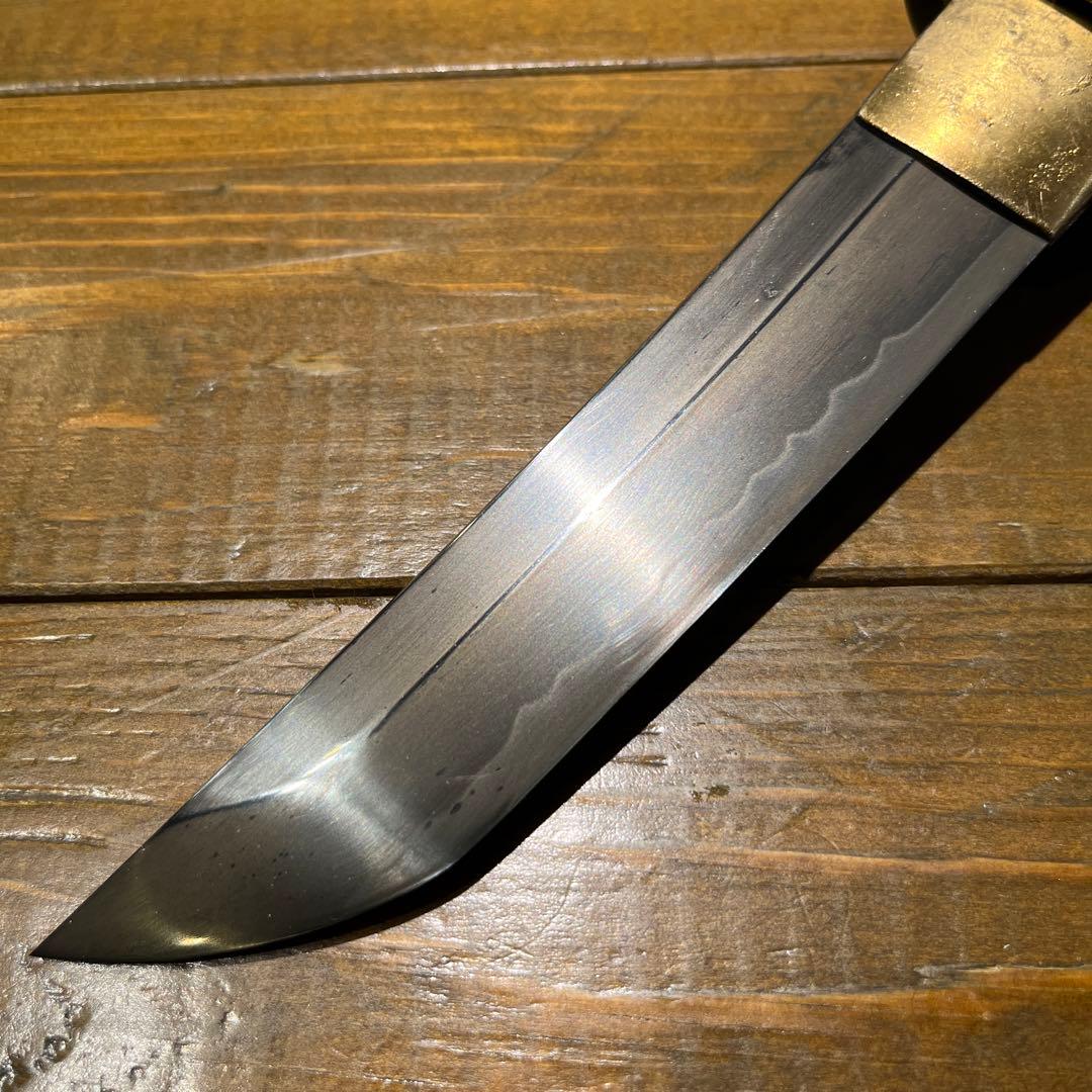 日本刀残欠クラフトナイフNo.36 尾州住正泰 拵 朱鞘 - メルカリ