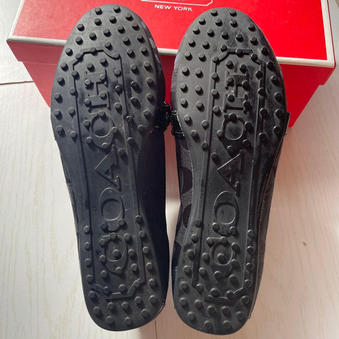 ☆新品同様極美品☆ コーチシグネチャードライバーシューズレディース