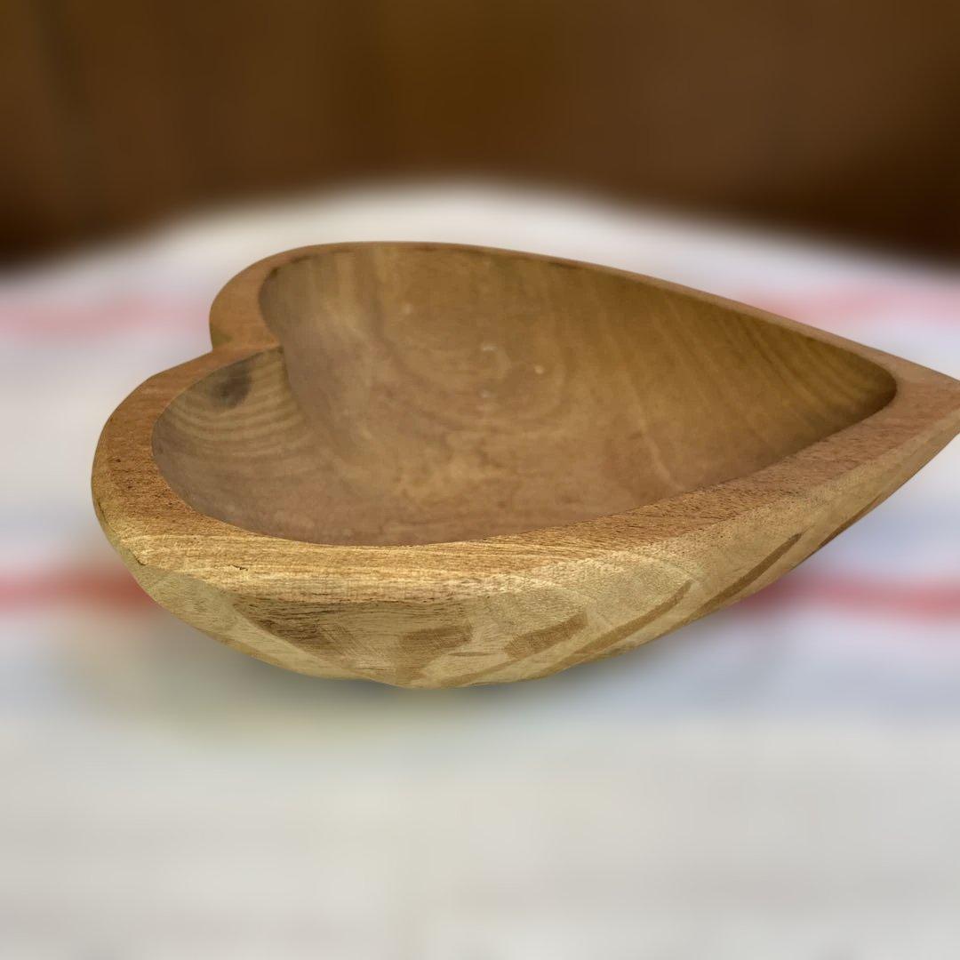 さくぱる様おまとめ2点専用出品（ハンドメイド木製手彫ハートの