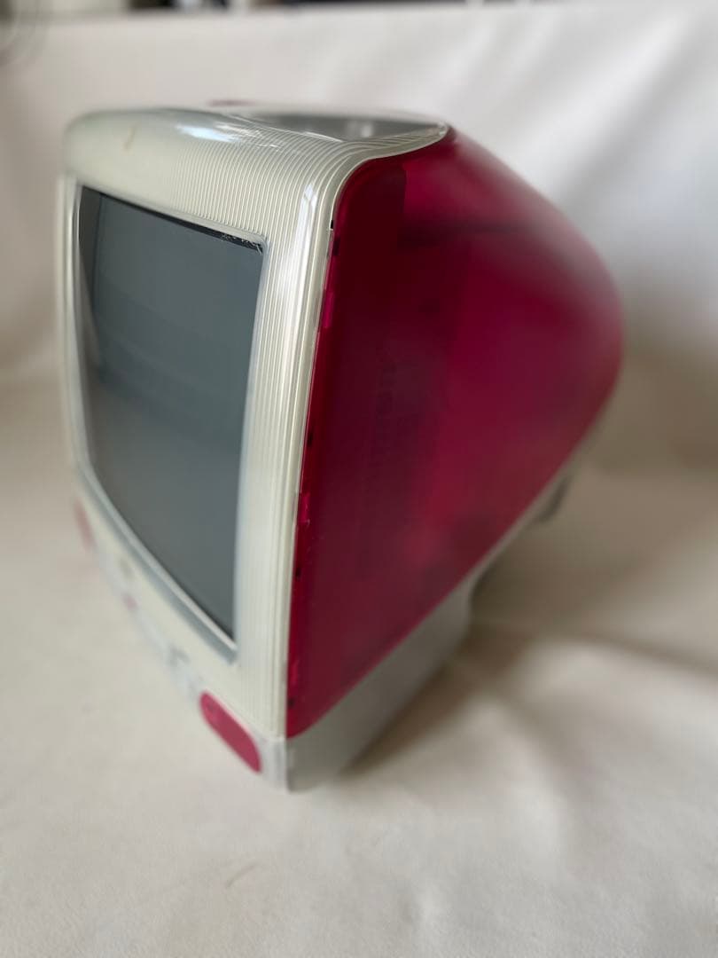 Apple アップル iMac G3 モニター スケルトン レッド 中古品 Apple iMac G3 CRT Vintage Desktop Computer Ruby Red Amazing