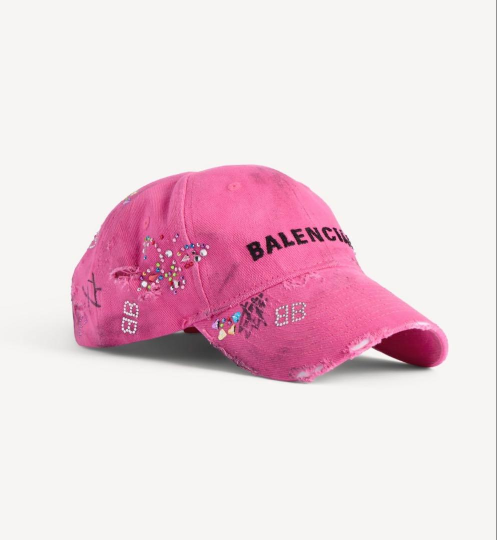BALENCIAGA UPCYCLED キャップ ピンク - メルカリ