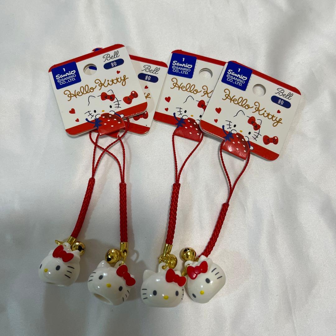 新品 サンリオ ハローキティ 鈴 ベル ストラップ 4個 ダイソー - メルカリ
