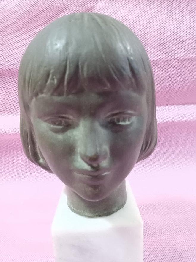 舟越保武作 ブロンズ像 ””アンナ”” 美人像 高さ21センチ 銘有 - メルカリ