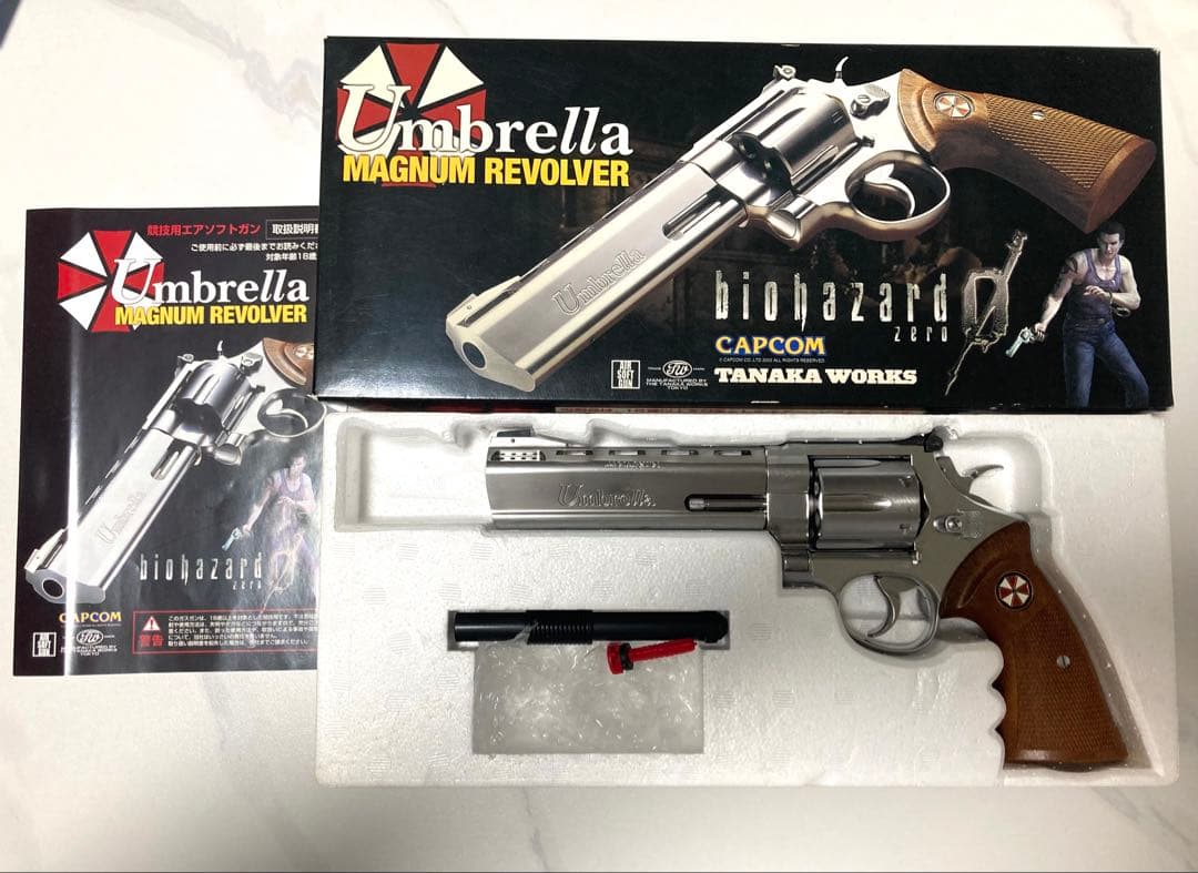タナカワークス アンブレラ マグナムリボルバー バイオハザード0 ASGK刻印有 特選中古品】ガスガン タナカワークス バイオハザード0コラボモデル