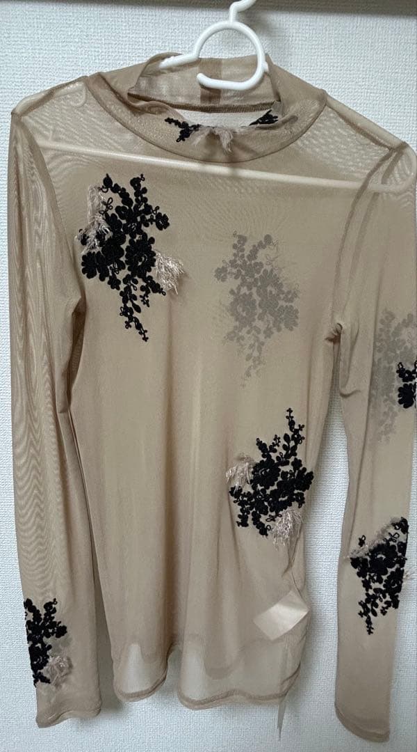 ANERI 刺繍入りベージュ長袖トップス 楽天市場】ネコ刺繍ブラウス レディース トップス 長袖 大人の