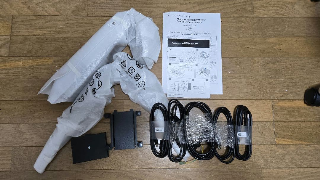 dell aw3423dw alienware 量子ドット有機EL 湾曲モニター