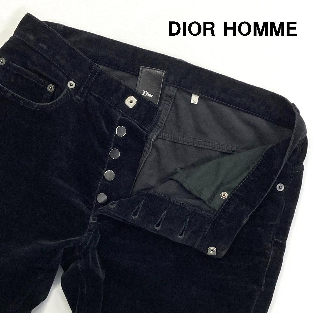 Dior homme ディオールオム ベロアフレアパンツ 05AW エディ期 - メルカリ