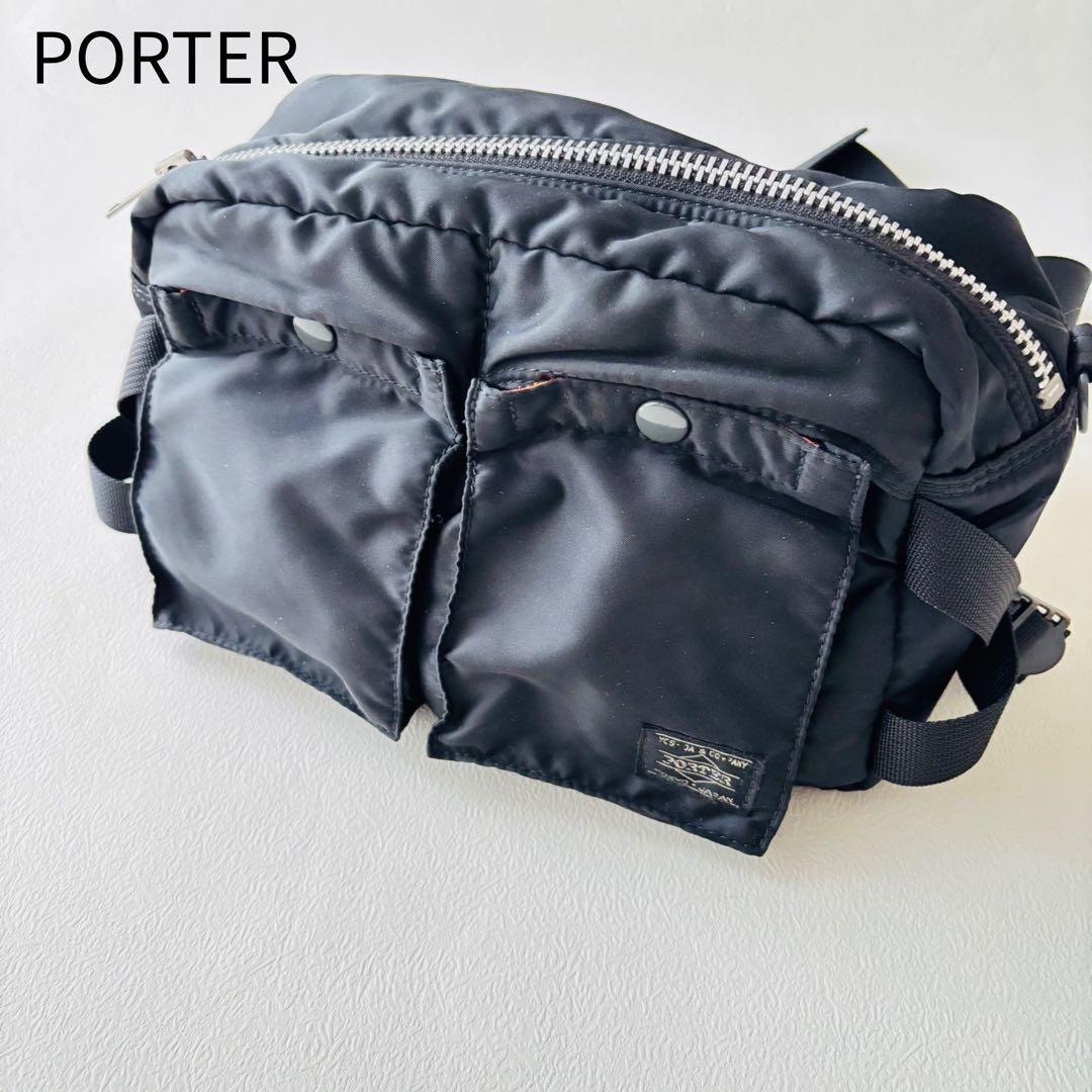 ウ*メ様 【完売品】ポーター　タンカー　ボディバッグ　ウエストバッグ　ブラック 吉田カバン（YOSHIDA KABAN） ポーター ウエストバッグ ボディバッグ