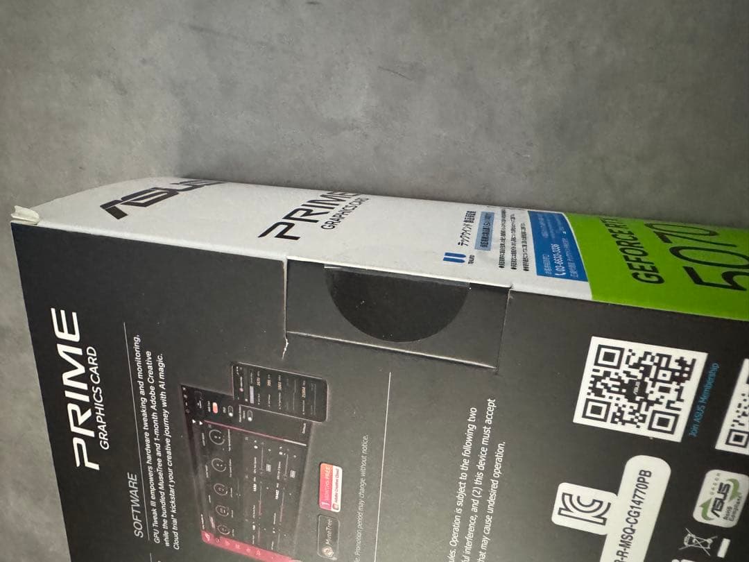 【新品未開封】ASUS GeForce RTX 5070 OC 12GB