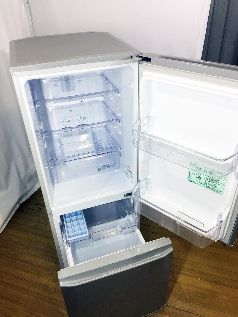 30日迄！送料無料◆中古★三菱　ラウンドカット　２ドア冷蔵庫　MR-P15Y