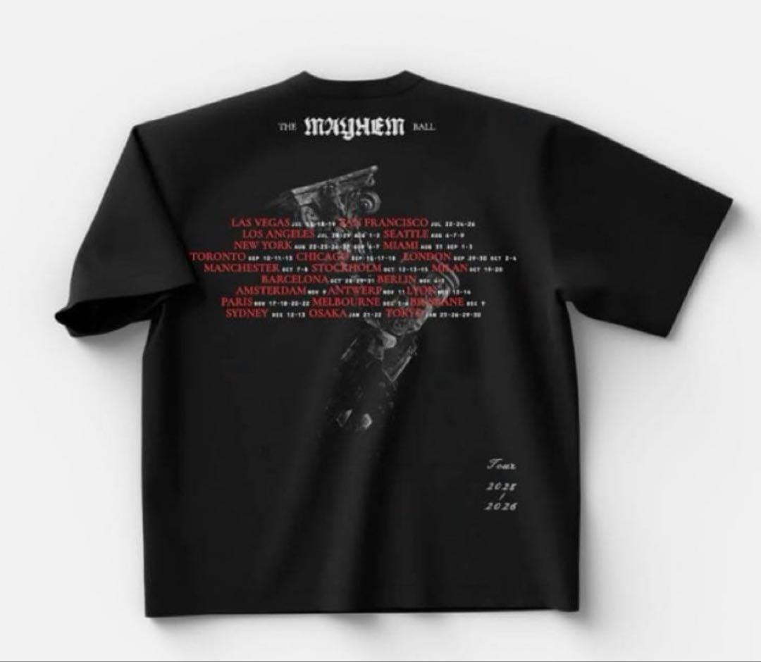 レディ・ガガ ENGLISH DATE BACK SS TEE 8番 Sサイズ - メルカリ