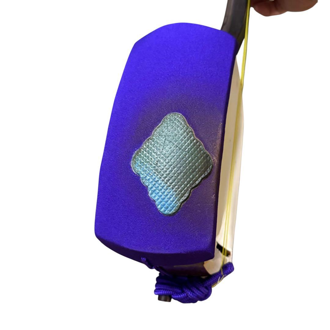 【銘あり一点物】三味線 ケース付き 皮破れあり