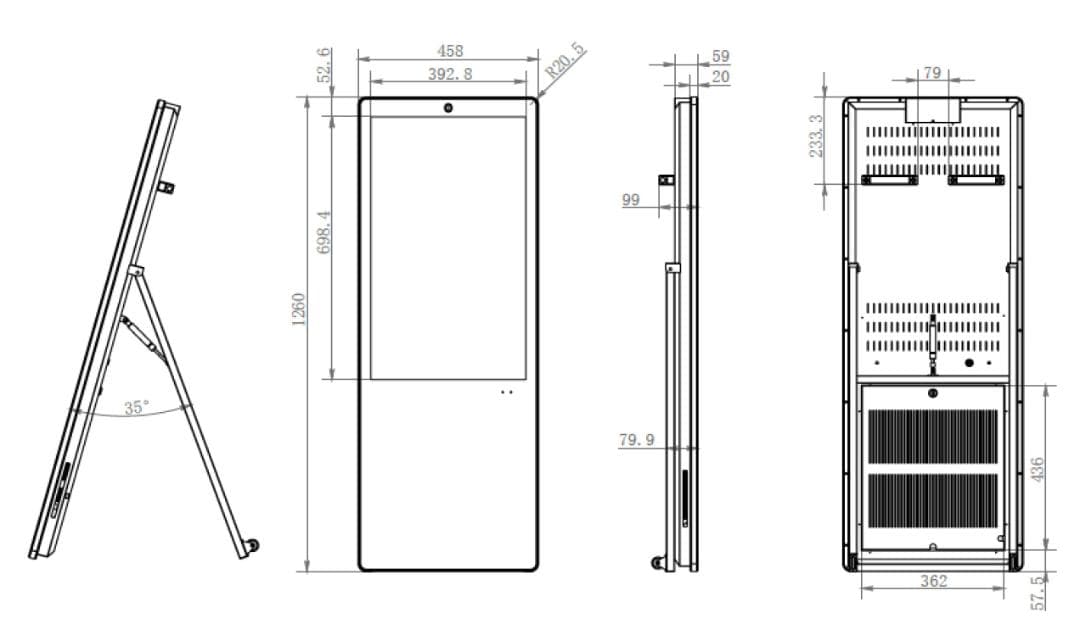 新品 デジタルサイネージ たてナビ NPT32 32インチ 液晶 看板 カメラ