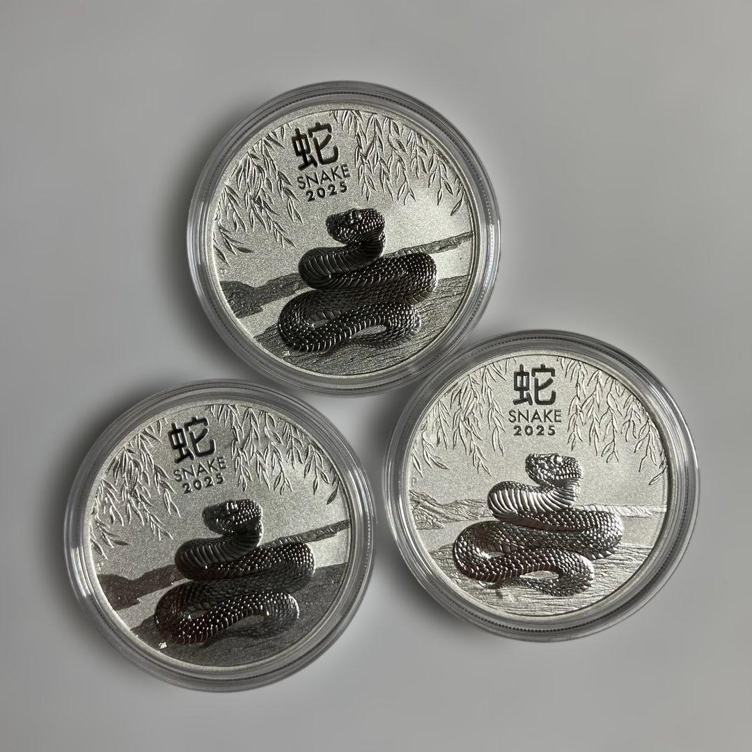2025年蛇銀貨3枚 I 】各国 2025年 巳年蛇図 銀貨5種セット プルーフ | オンライン