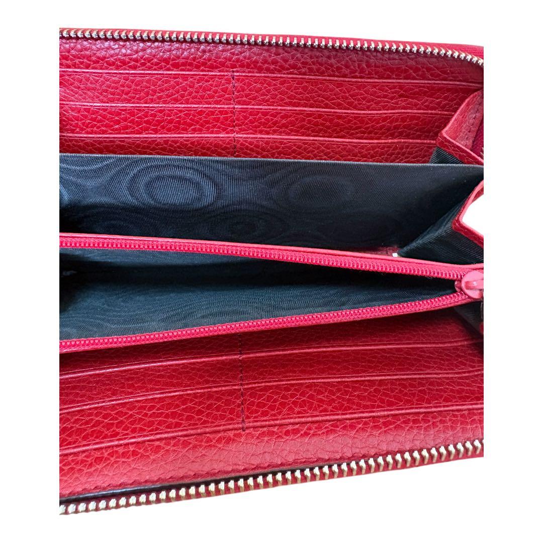 GUCCI ソーホー インターロッキングG ラウンドファスナー 長財布 赤