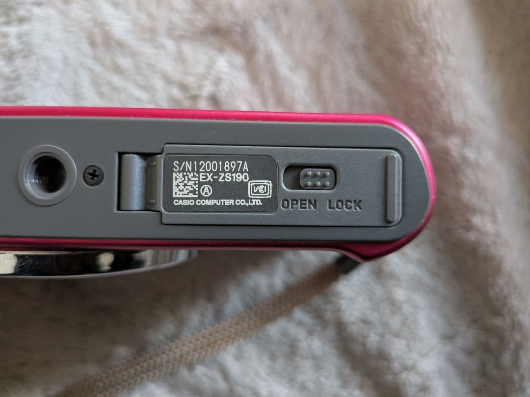 CASIO EXILIM EX-ZS190 ピンク 動作確認済 美品