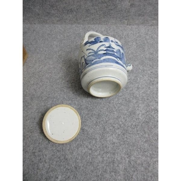 古伊万里染付蛸唐草に山水図銚子箱付き [B28257] - メルカリ