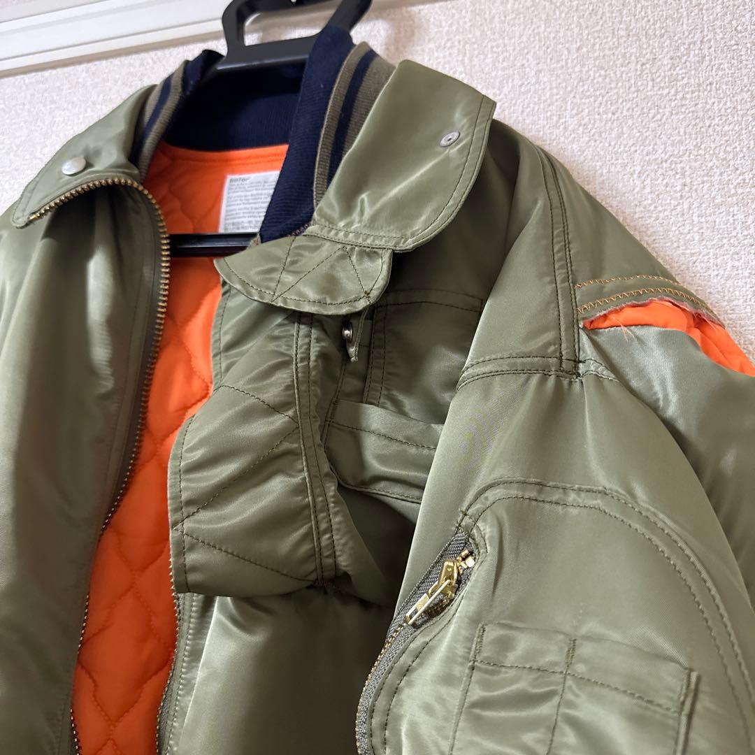 22AW kolor カラー MA-1 ボンバージャケット 再構築 カーキ - メルカリ