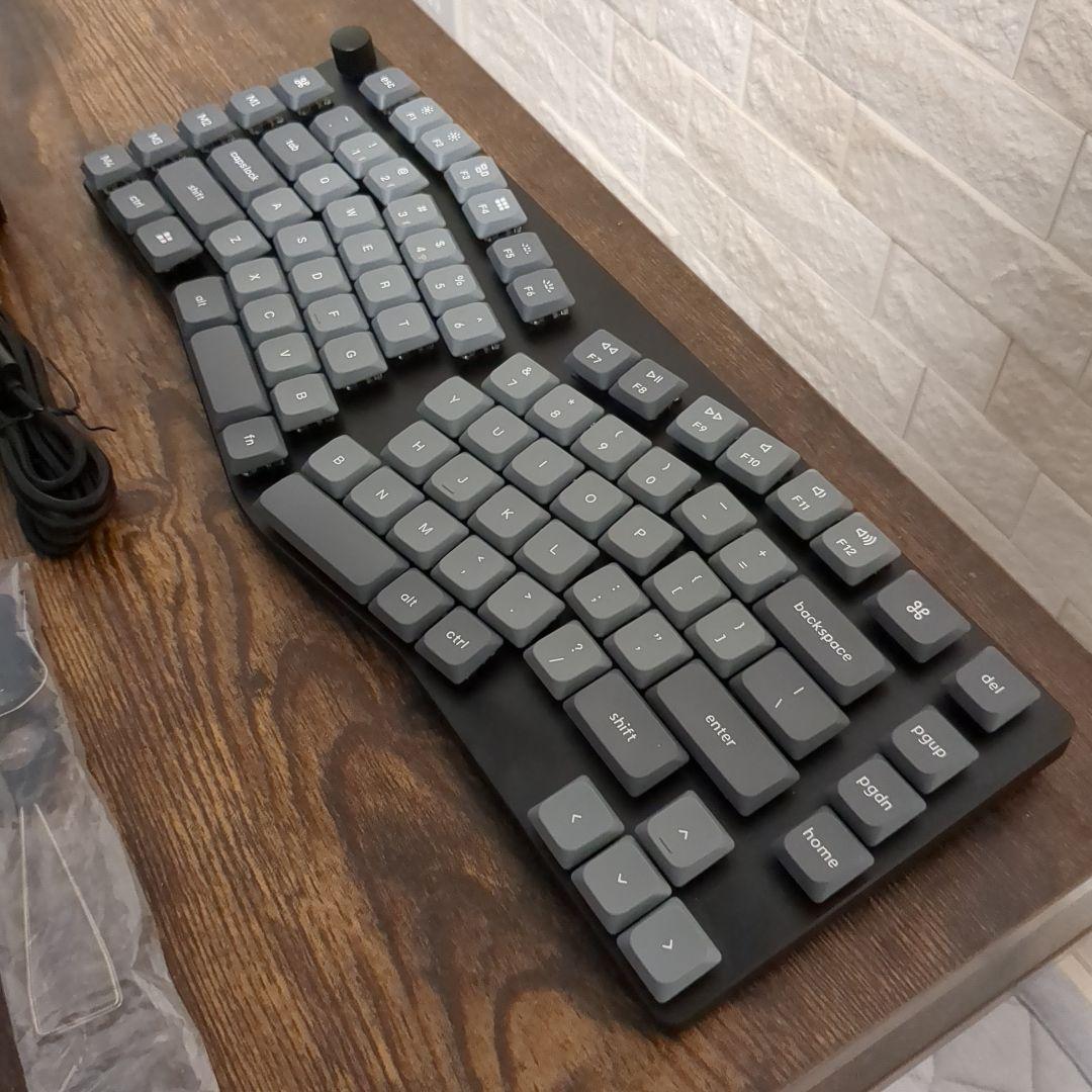 新品同様 Keychron K15 Max RGB ホットスワップ対応　茶軸