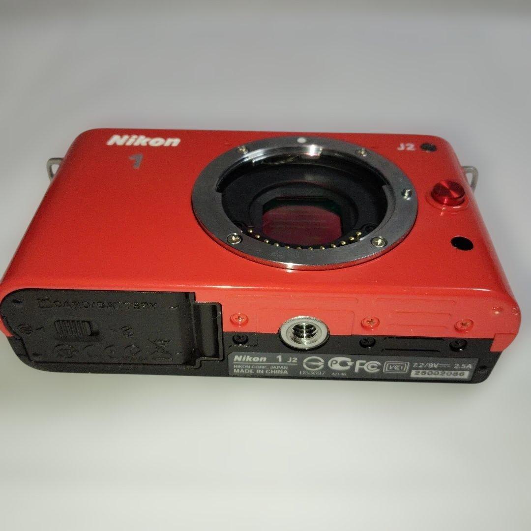 Nikon 1 J2 オレンジ本体＋ レンズ2本セット 10-30mm難あり