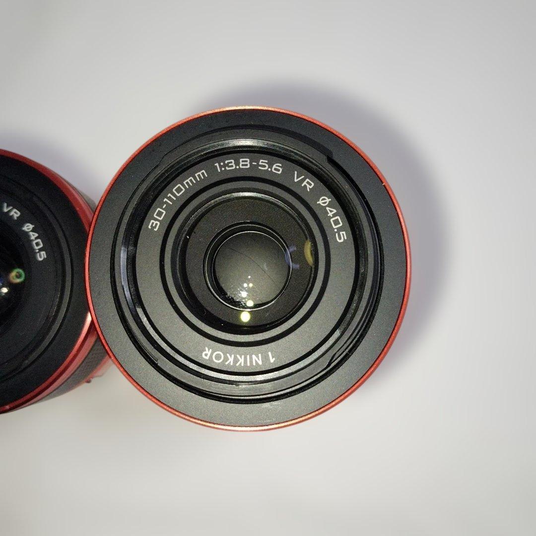 Nikon 1 J2 オレンジ本体＋ レンズ2本セット 10-30mm難あり