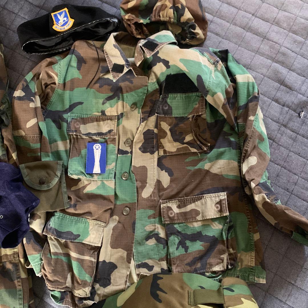 ち*ま様 米軍 米空軍憲兵仕様 ウッドランド迷彩セット - メルカリ