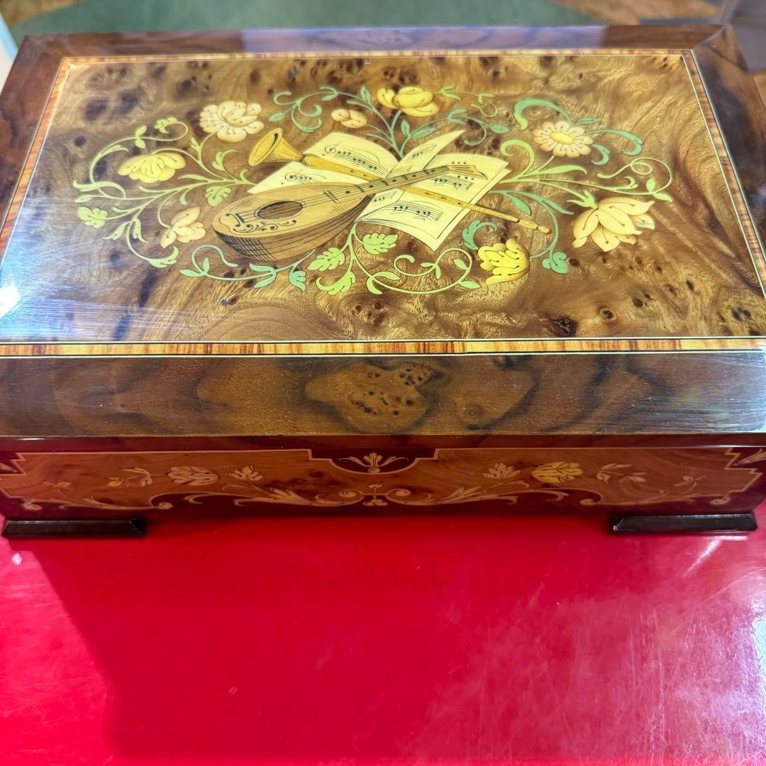 スイス　リュージュ社製　高級アンティーク　ディスク型オルゴール　ディスク6枚付 リュージュ『ディスクオルゴール』 ｜骨董品買取 緑和堂