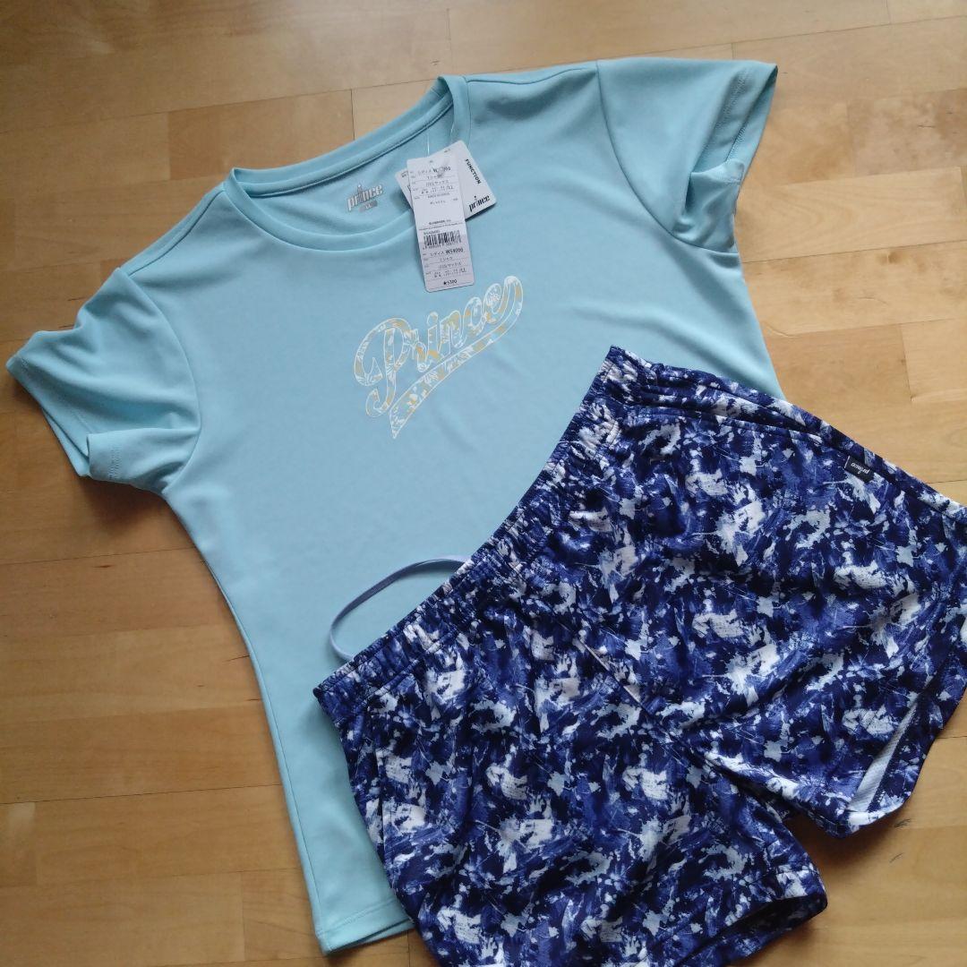 Prince テニスウエア上下 Tシャツ＋ショートパンツ2点セット - メルカリ