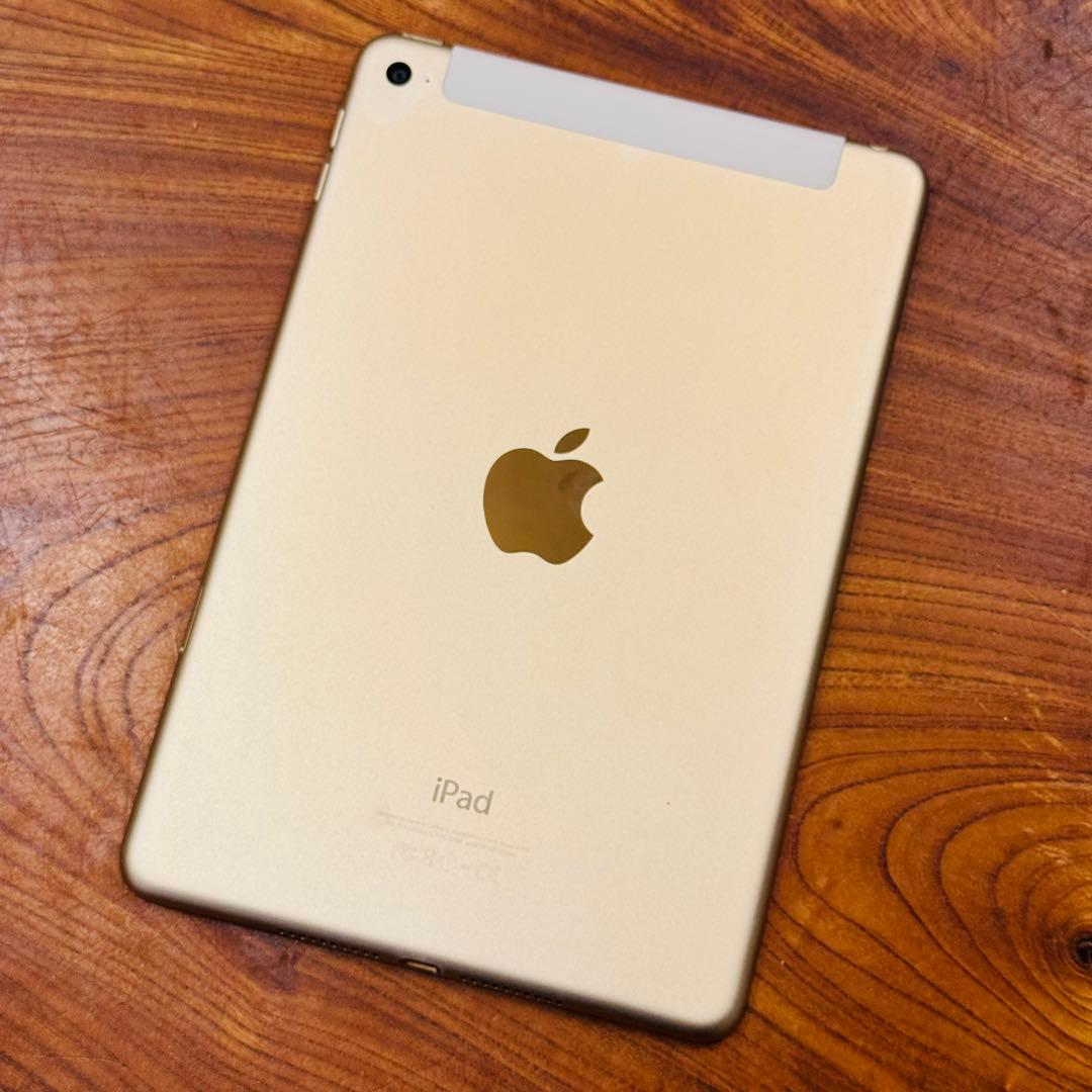 iPad mini 4 128GB ゴールド SIMフリー【ホームボタン難あり】