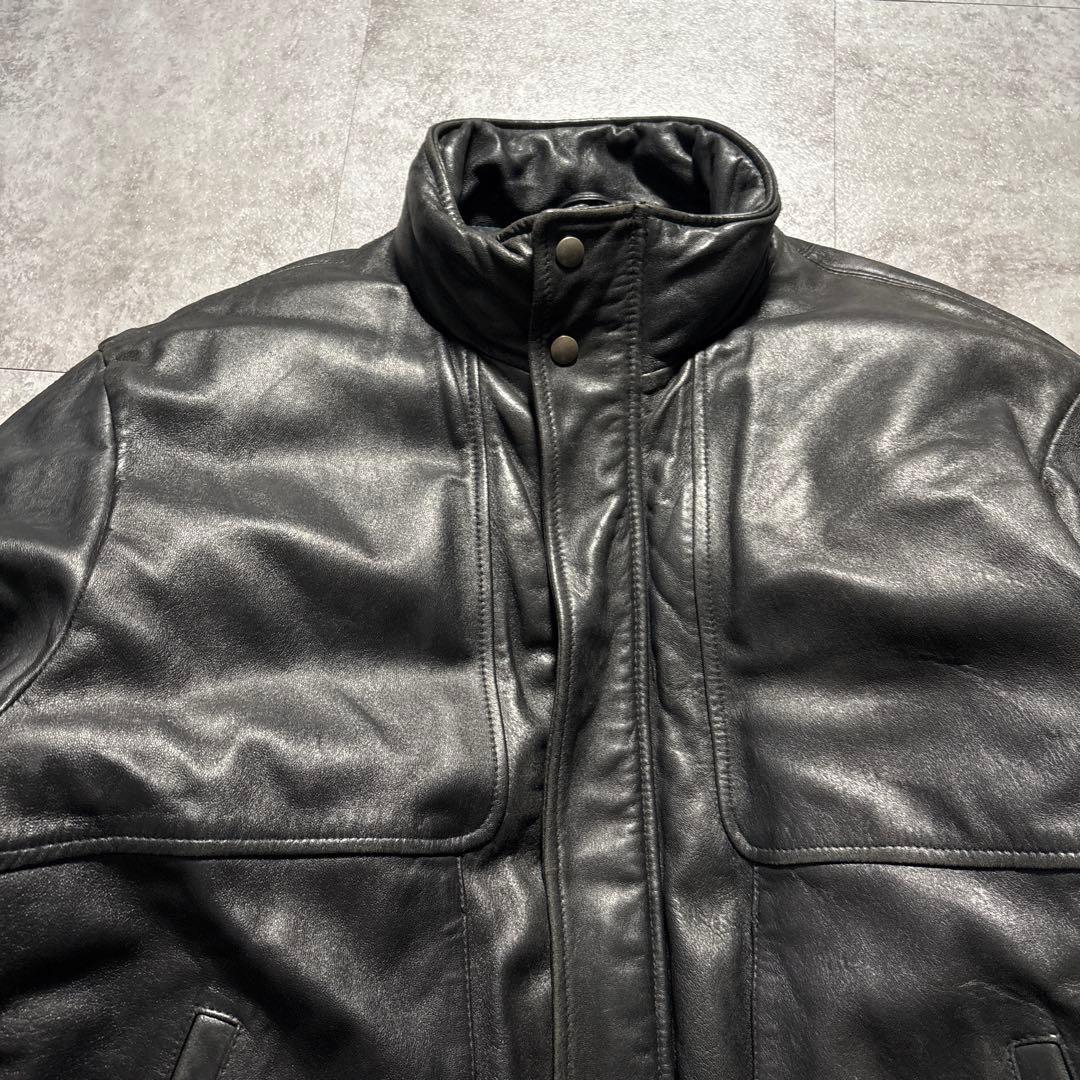 Special 80s Eddie Bauer レザーダウンジャケット 短丈 黒 - メルカリ