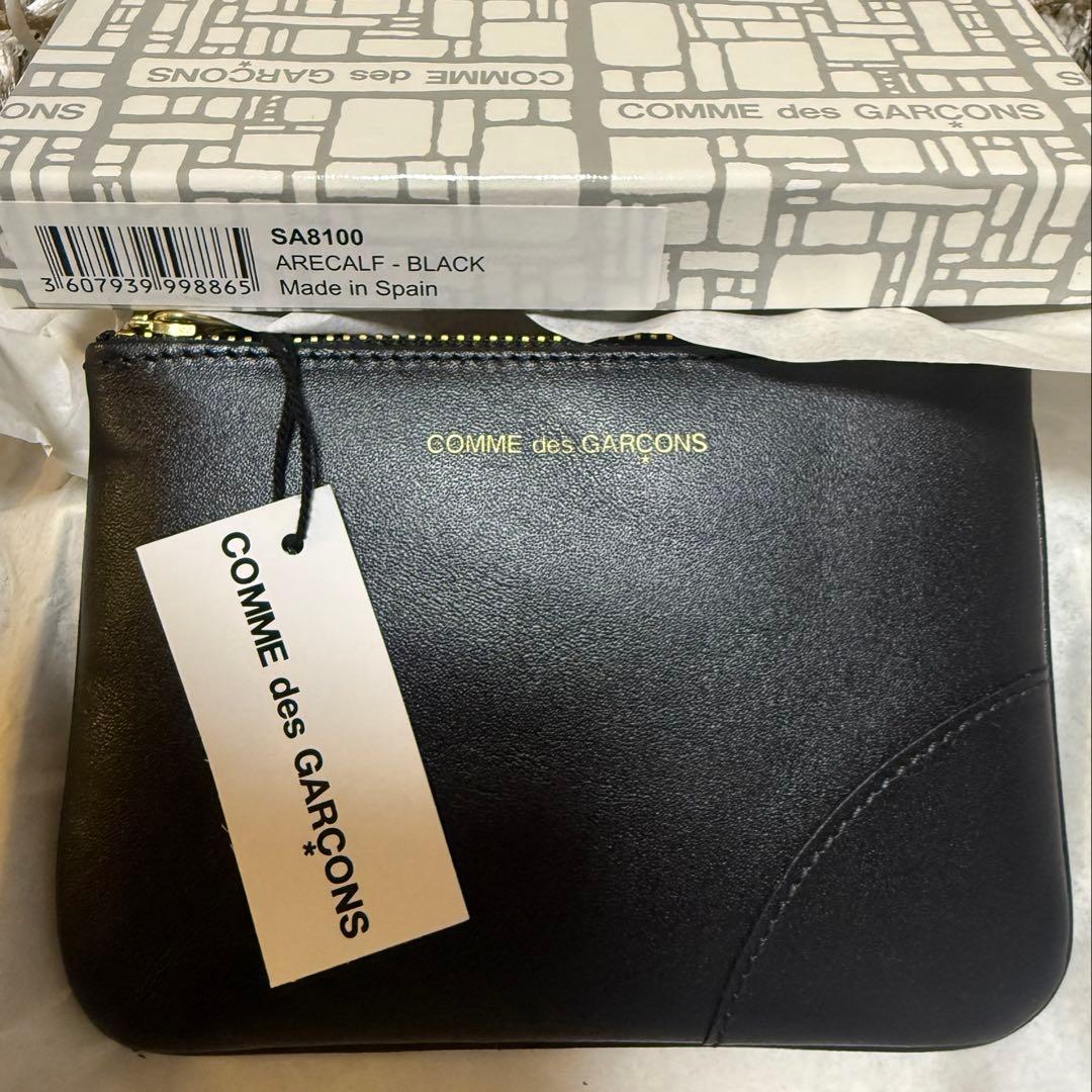 COMME des GARÇONS ブラック ケース　SA8100 コムデギャルソン ウォレット SA8100 ポーチ（黒・ブラック