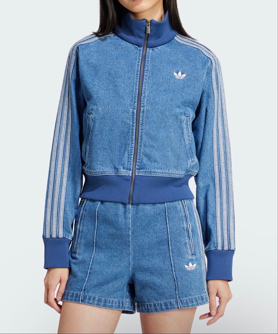 adidas デニムトラックジャケット adidas（アディダス） デニムジャケット gジャン メンズ レディース
