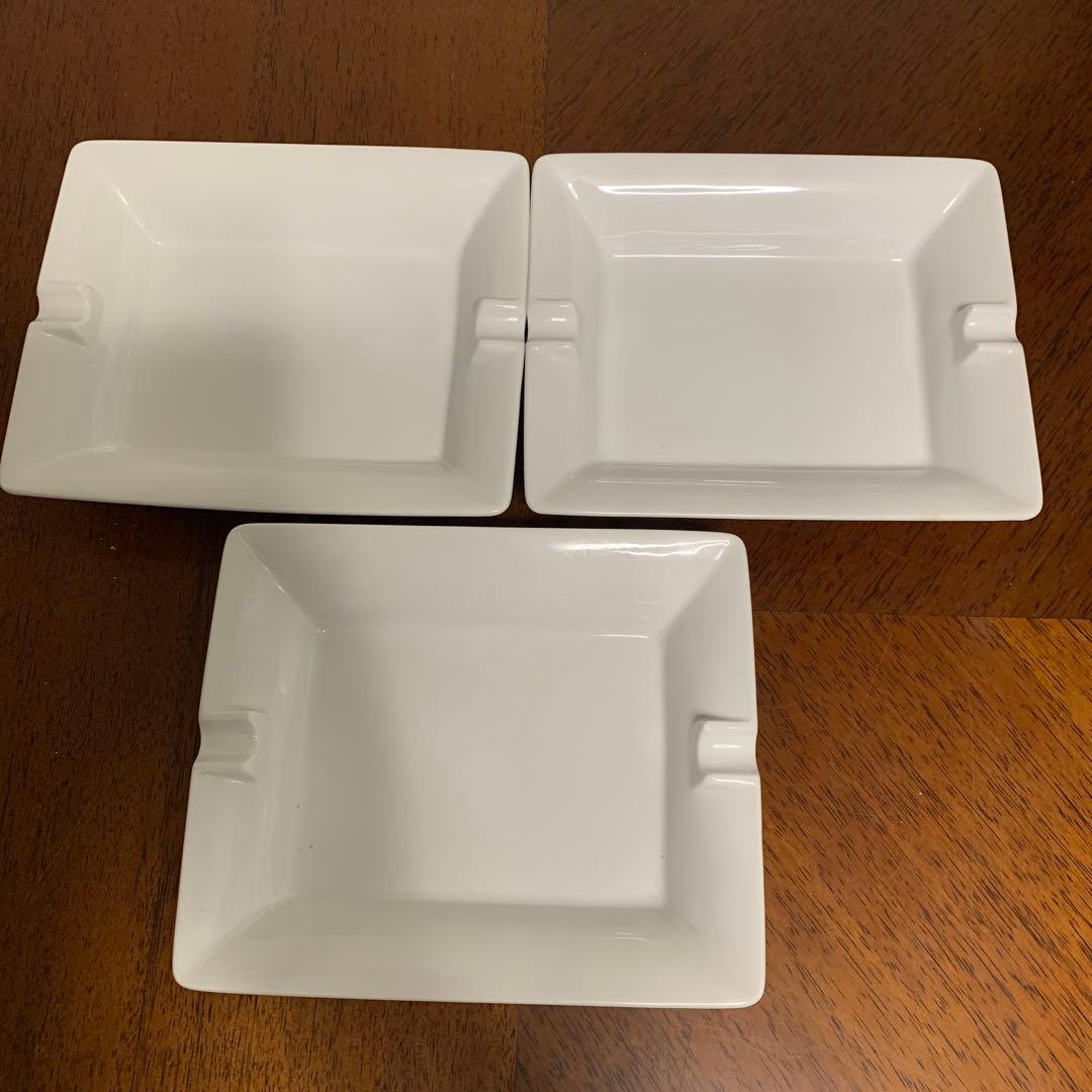 ポーセラーツ白い角灰皿エルメスサイズ3個セット - メルカリ